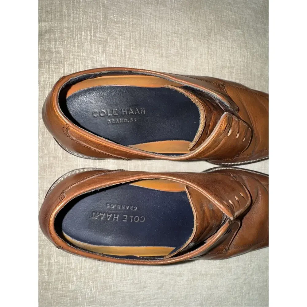 Cole Haan Leather Oxford Shoes Mens Size 9.5 No Laces